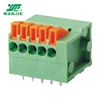 Screwless PCB Spring Terminal Block connector with Double Level 90 Degree Pin Header(WJ141R-2.54)