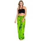 New design beach wear cover up turtle printed long skirt sarong dress