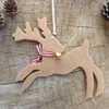 Elk Christmas Bunting Garland Banner Deer Hanging Decoration