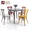 Hot Sale Coffee Black Square Dining Table Patio Furniture Unique Industrial Bar Garden Sets Outdoor Furniture