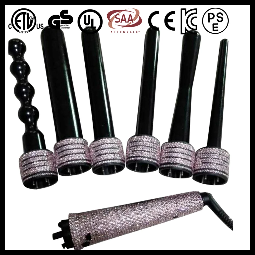 2017 Hot curling iron steam bling private label large professional salon full automatic magic ceramic hair iron curler curl