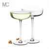 Handmade Fancy Elegant clear glass Champagne Saucer