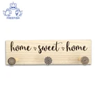 Decoration Custom Wall Robe Wooden Coat Hooks Mount Clothes Handbag Hanger Stand for Hallway Bedroom Living Room