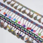 Home Textile Decorations Beaded Trims Tassel Fringe Trimming