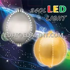 hot selling Christmas red Led flashing plated ball