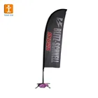 Use Heat transfer machine Fabric rainbow advertising quill wind flag banner