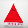 Christmas Five-pointed Star Electronic Cap Red Light Santa Claus Hat