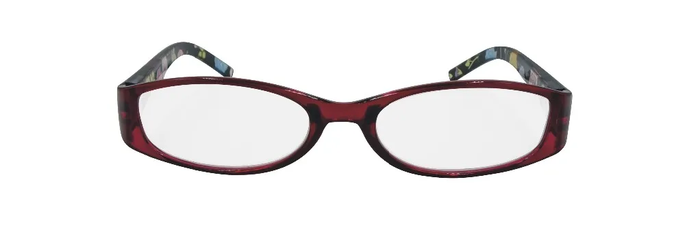 EUGENIA spring hinge women's colorful pattern temple square clear lens reading glasses