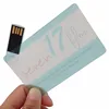 Unique Super Quality Usb Card Wafer Customized Logo Transparent Credit Card Usb Flash Drive 8Gb 16Gb 32Gb 64Gb Memory Usb