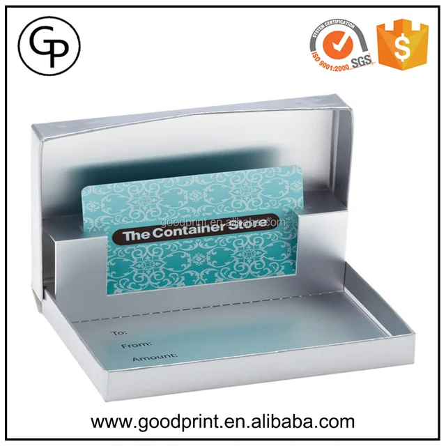 custom gift card box for credit card,platform gift card
