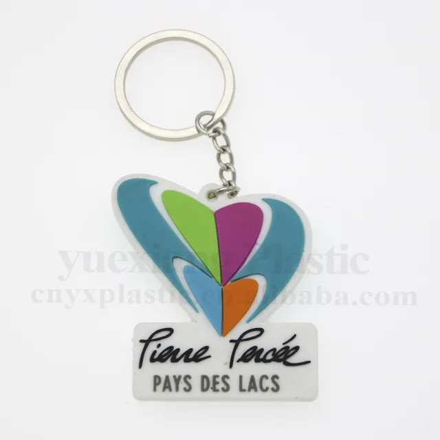 heart shaped promotional gift custom made keychains couple key