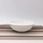 8.25 inch simple design custom decoration round ceramic soup bowl