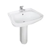Pakistan Bathroom Sink High Quality Ceramic Basin Floor Standing Pedestal Basin KD-13PB African Basin
