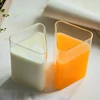 Nordic style hand-blown juice triangle creative mug shot glass tea cup