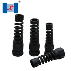 Elbow Cable M18 Cable Gland M18 PG11 Waterproof Nylon Elbow Type Strain Relief Plastic Cable Gland