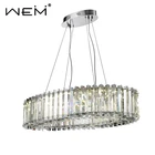crystal hanging pendant light modern design round led crystal pendant light chandelier