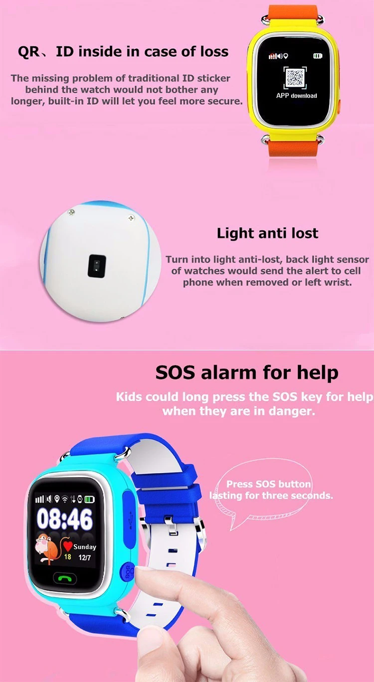2018 Cheap New Buy Kids TD02 GPS smart watch phone for kids kidizoom smart watch