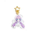 Custom Clear Plastic No Epoxy Acrylic Anime Lovely Angel Girl Collectible Charms Keychain