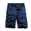 Custom Mens Fishing Cargo Shorts Casual Elastic-Waist Loose Multi-Pocket Chino Cargo Work Shorts