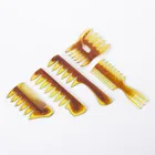Amozn top selling baber natural black plastic comb set afro comb for thick and curly hair