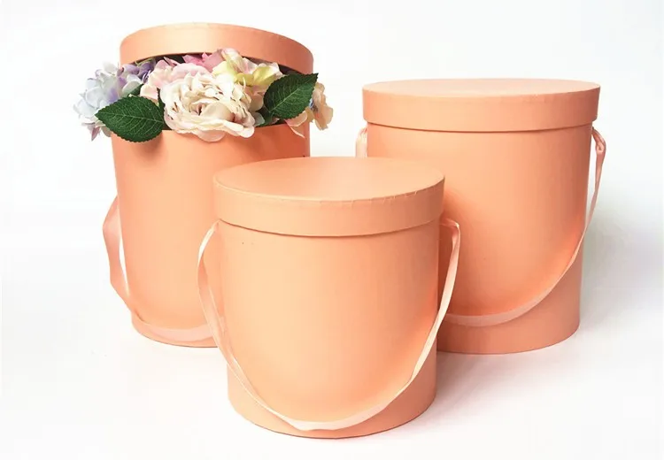 Luxury custom printing design cardboard round box flower boxes 2.jpg