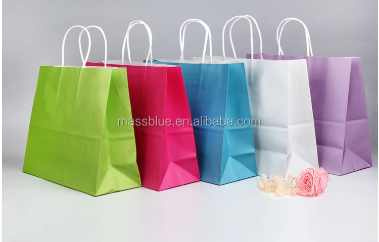 luxury paper bag with handle for gift / shopping