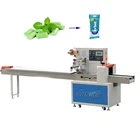 Servo Motors Automatic Flat Lollipop Packing Chewing Gum Packaging Machine