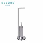 Stainless Steel Toilet Brush and Paper holder set