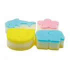 Multiple shape PU body cleaning bath shower exfoliating sponge