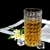 Transparent fancy beer steins drinking glass cup