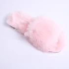 free sample cheap fashion casual fur open toe mule slides indoor sexy women bedroom slippers for home