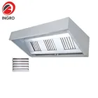 Smoke Grease Extractors Cooker Hoods Industrial, Stainless Range Hood With Metal Straps