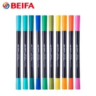 Beifa brand RY241200 wholesale multi functional watercolor marker dual tip brush pens