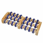 Wood Foot Massage 24 Balls Wooden Roller Stress Relief Body Massage Relax Feet