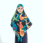 Muslim Design Printed Cotton Voile Shawl Hijab for Muslim Woman