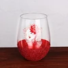 W928 Best Price Free Sample Pink Glass Wine Bottle