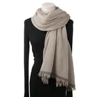 Hot Sale Classic Fashion Autumn Winter 100% Pure Cashmere Scarf Shawl For WOMEN