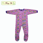 Custom Print Knitted Coral Fleece Baby Romper Set Infant Romper