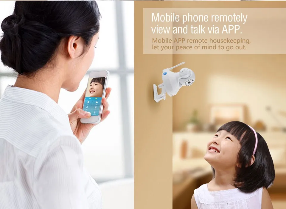 Wireless IR-Cut Night Vision Indoor zigbee ip camera - ANKUX.COM