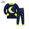 high quality home wear wholesale glow in the dark cotton pajamas for kids baby