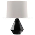 UL CUL Approved Painting Black Indoor Lamp Table With Fabric Shade T20361