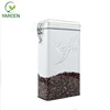 Empty Sealed Tin Can Metal Packaging Metal Tin Box with clear plastic lid