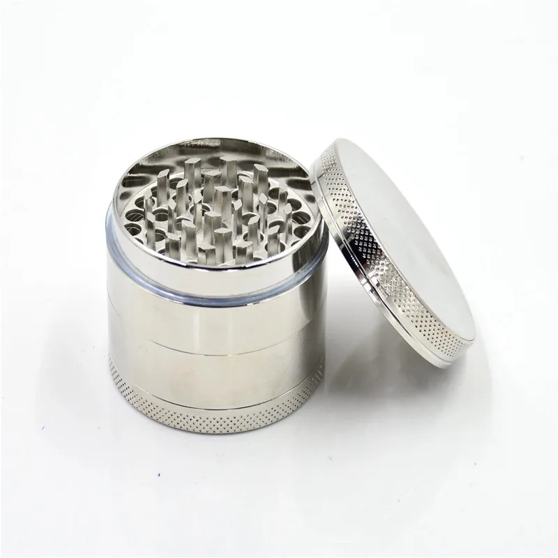Wholesale Metal Tobacco Herb Grinder Wholesale 55MM CNC Teeth 4 Parts Zinc Alloy Herb Grinder High Quality