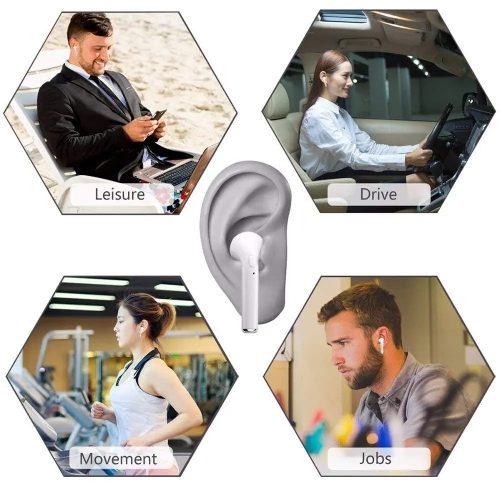 Germany France UK Popular Factory Discount Mini Wireless Earphone i7s i9 i11 i12 TWS 5.0 Headset Stereo Microphone Dual Talking - ANKUX.COM