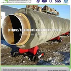 SSAW steel pipes with concrete weighed coating surface for natual gas and oil undersea pipeline