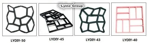 plastic concrete garden pavement stone Mould