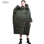 Women Winter Puffer Scarf Collar Jacket Oversize Casual Warm Down Coat