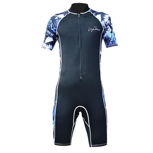 kids swim suit shorty rash guard camouflage surfing suit