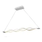2019 中山現代のシャンデリアの照明屋内 Led ペンダントランプアルミ + PC サテンブラック、完成した