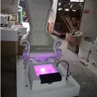 2019 New Style 5 Years Warranty Hot Sale Top Luxuary White Spa Chair Pedicure Chair With Sink